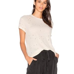 IRO Clay Tee Shirt in Cream Size XS